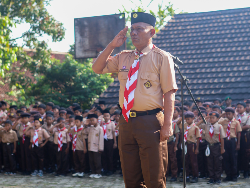 UPACARA HARI PRAMUKA ke-64